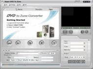 Super DVD To Zune Converter screenshot